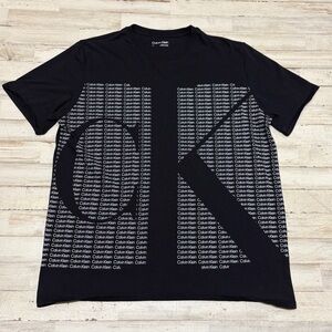 Calvin Klein Men's' Short Sleeve Logo Printed Crew Neck Tee Shirt T-shirt Large